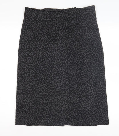 Laura Ashley Women's Black Midi Pencil Skirt, Size 14