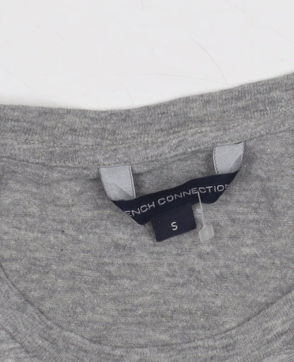 Womens UK Size S French Connection Grey Jersey T-Shirt