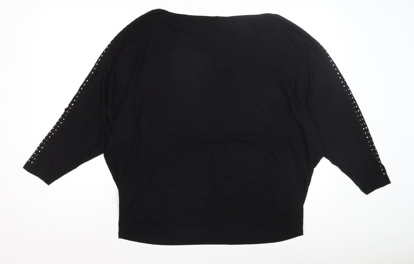 Womens UK Size 16 Lipsy Black Basic Blouse