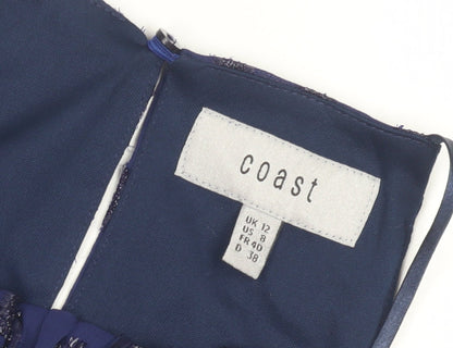 Coast Women's Blue Sleeveless Top Size 12