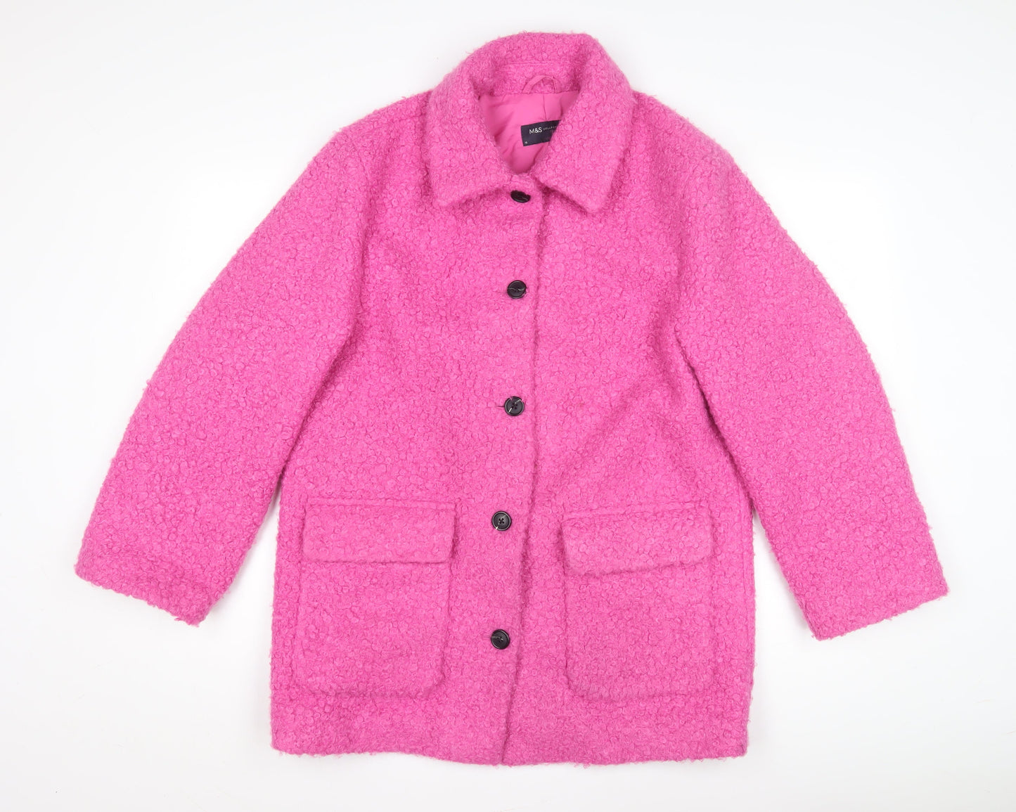 Womens UK Size 10 Marks and Spencer Pink Basic Jacket