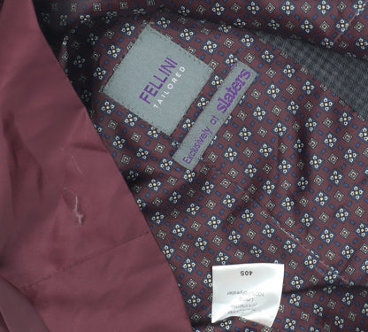 Mens UK Size 40 Fellini Regular Grey Suit Waistcoat