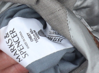 Mens UK Size 40 Marks and Spencer Regular Grey Suit Jacket