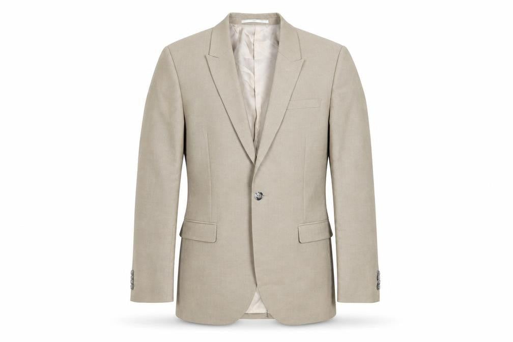 Mens UK Size 38 Topman Regular Beige Suit Jacket