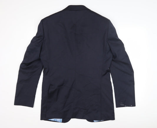 Mens UK Size 36 Marks and Spencer Regular Blue Suit Jacket