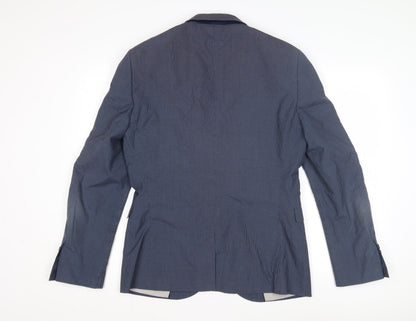 Next Tailoring Men's Blue Check Slim Fit Blazer 40R