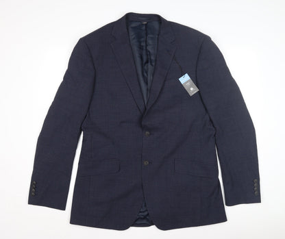 Mens UK Size 40 Marks and Spencer Regular Blue Suit Jacket