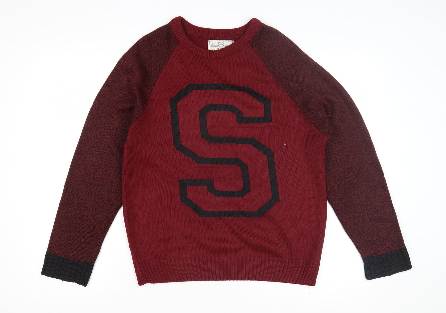 Next Men's Red Pullover Jumper Size M