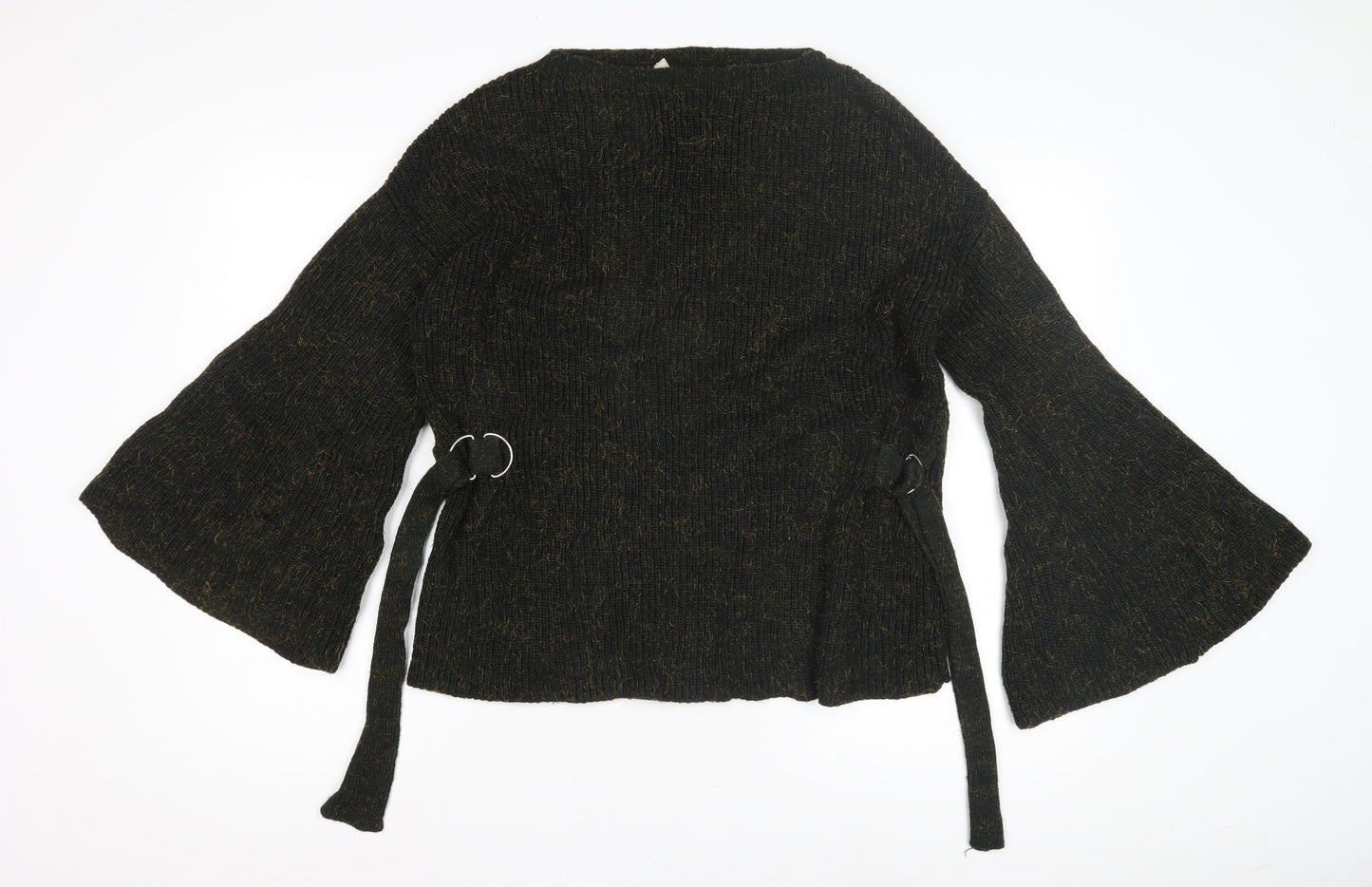 Womens UK Size 12 Mango Black Pullover Jumper