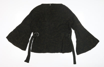 Womens UK Size 12 Mango Black Pullover Jumper
