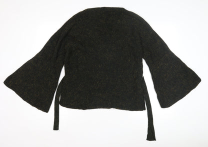 Womens UK Size 12 Mango Black Pullover Jumper
