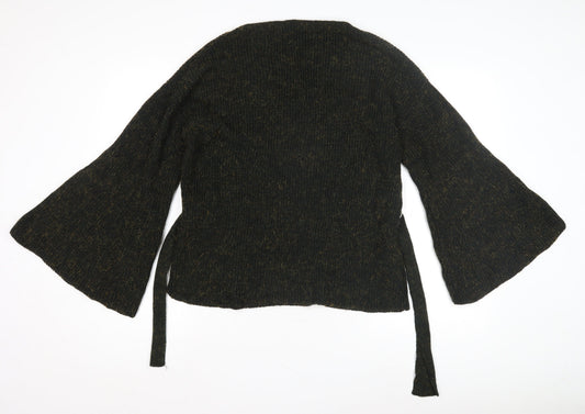 Womens UK Size 12 Mango Black Pullover Jumper