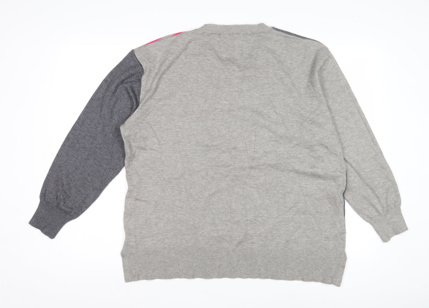 Womens UK Size L Pebble Bay Grey Pullover Jumper