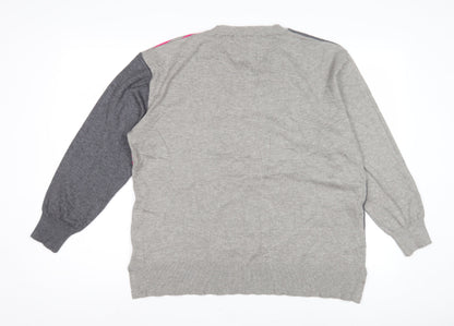 Womens UK Size L Pebble Bay Grey Pullover Jumper