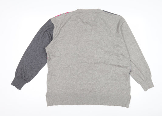 Womens UK Size L Pebble Bay Grey Pullover Jumper