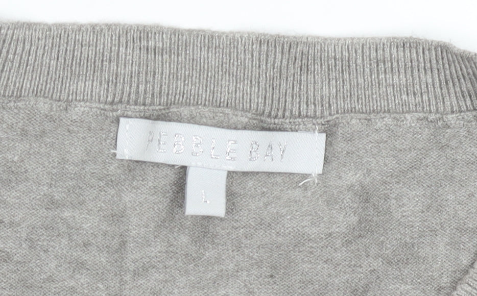 Womens UK Size L Pebble Bay Grey Pullover Jumper