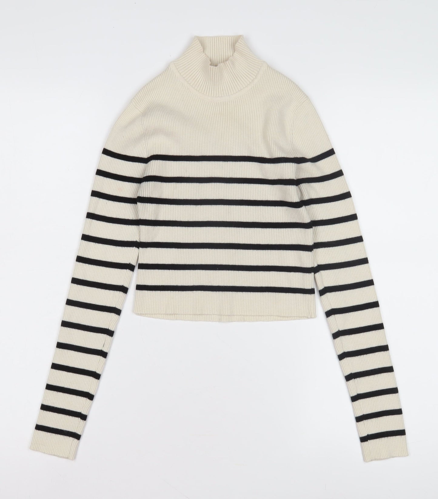 Womens UK Size M Pull & Bear Multicoloured Pullover Jumper