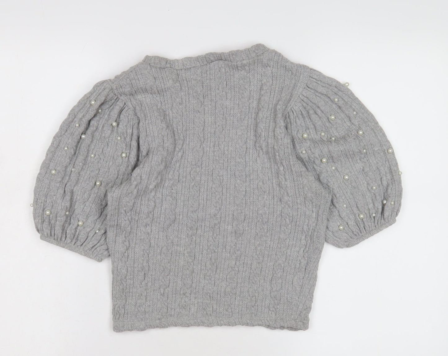 Womens UK Size S Zara Grey Pullover Jumper