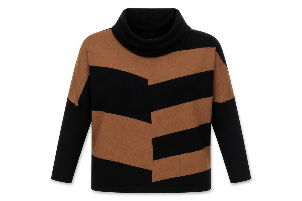 Womens UK Size 12 Marble Multicoloured Pullover Jumper