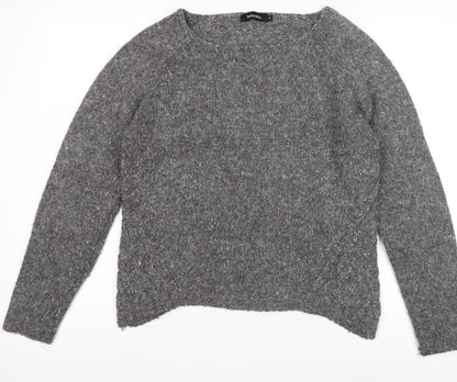 Tintoretto Women's Grey Chunky-Knit Jumper, Size 3
