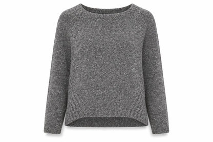 Tintoretto Women's Grey Chunky-Knit Jumper, Size 3