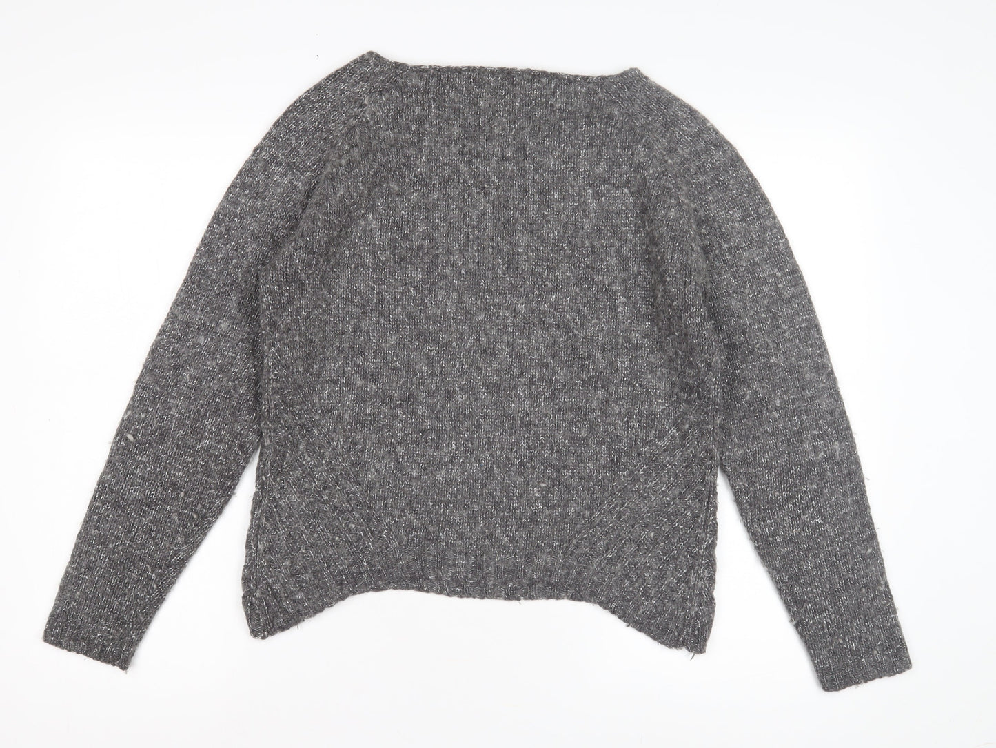 Tintoretto Women's Grey Chunky-Knit Jumper, Size 3