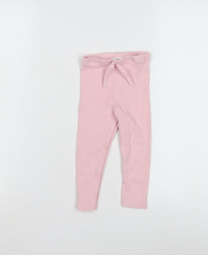 Zara Unisex Baby Pink Leggings - 18-24 Months