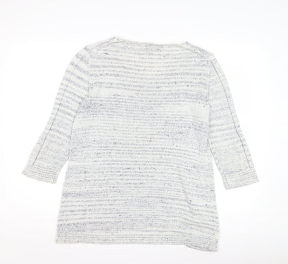 GAP Women's Multicoloured Striped Pullover Jumper M