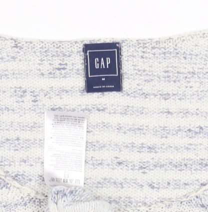 GAP Women's Multicoloured Striped Pullover Jumper M
