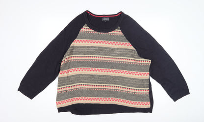 Womens UK Size 22 Per Una Multicoloured Pullover Jumper
