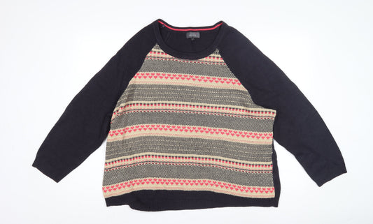 Womens UK Size 22 Per Una Multicoloured Pullover Jumper