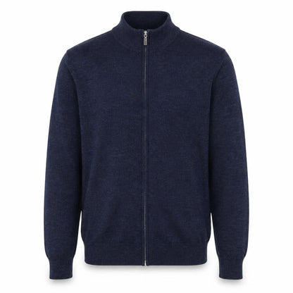 Mens UK Size S M&Co Blue Full Zip Jumper