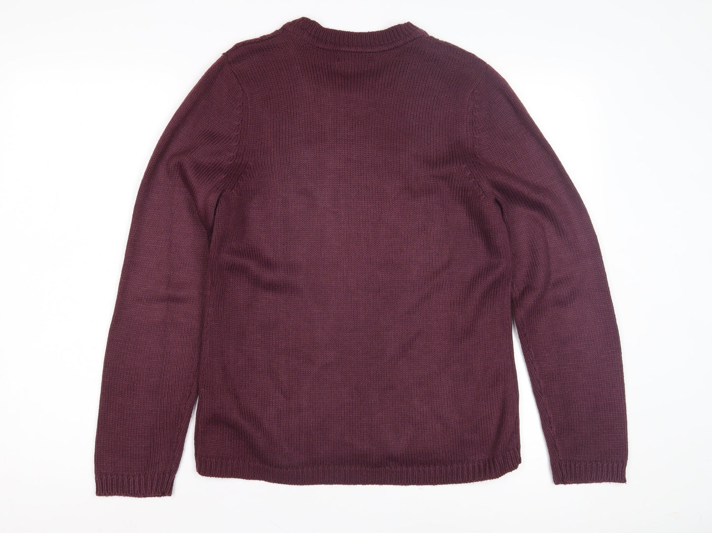 Womens UK Size S BM Purple Pullover Jumper