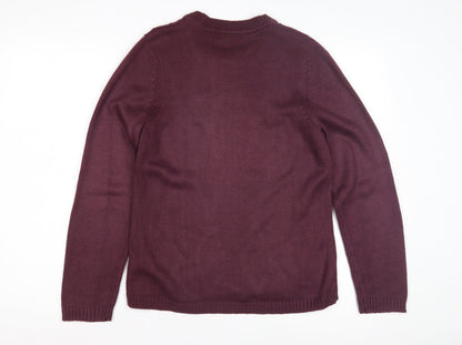 Womens UK Size S BM Purple Pullover Jumper