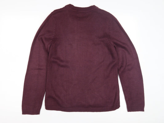 Womens UK Size S BM Purple Pullover Jumper
