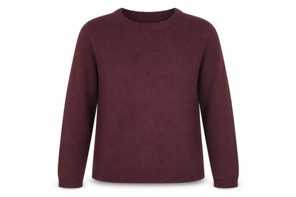 Bonmarché Women's Purple Cable-Knit Jumper, Size S, Crew Neck