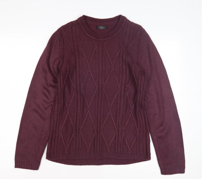 Womens UK Size S BM Purple Pullover Jumper
