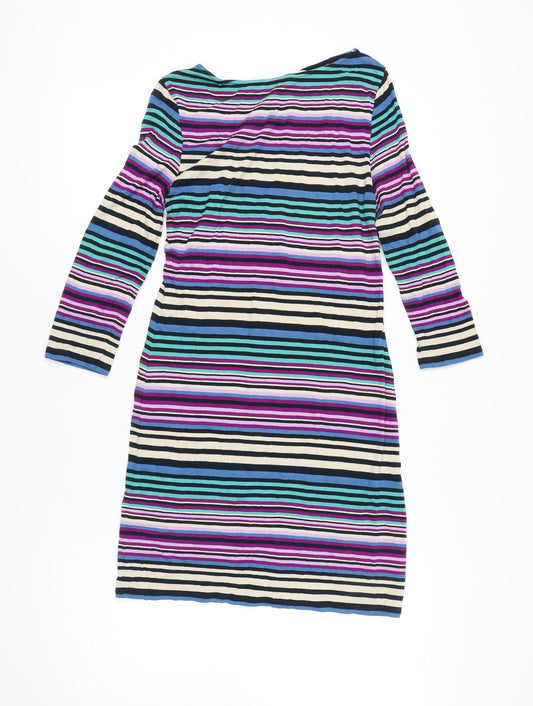 Phase Eight Women's Multicoloured Striped Dress Size 10