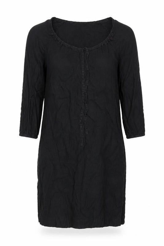 The White Company Black Women’s Dress, Size 8, Linen
