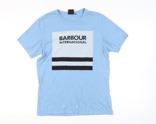 Barbour Mens Blue T Shirt Medium