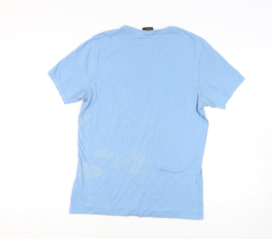 Barbour Mens Blue T Shirt Medium
