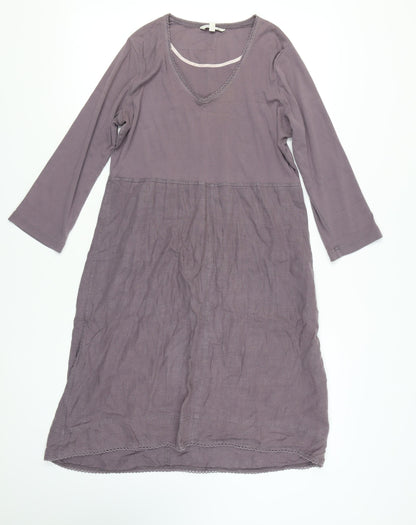 Sandwich Women's Purple Long Sleeve Dress L