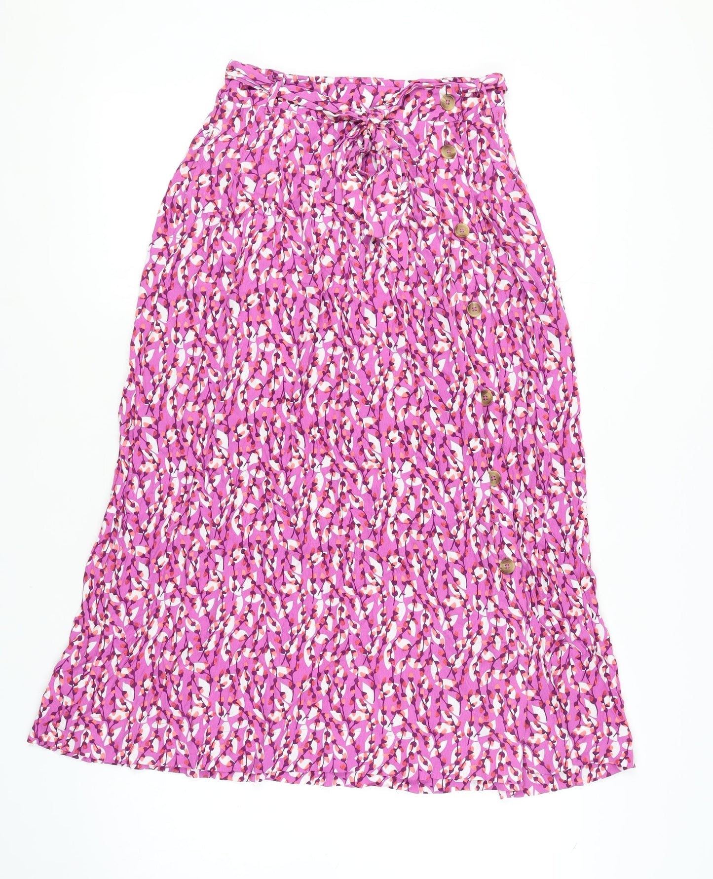 Marks and Spencer Women's Purple A-Line Midi Skirt