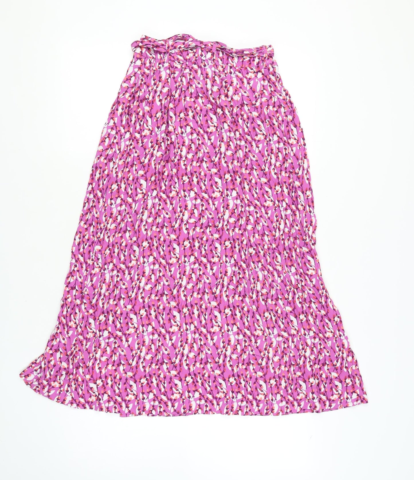 Marks and Spencer Women's Purple A-Line Midi Skirt