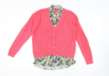 Womens UK Size M NEXT Pink Cardigan Jumper