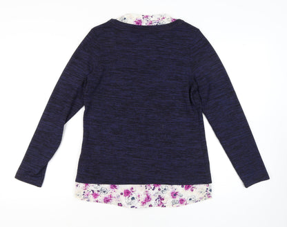 Womens UK Size 10 Marks and Spencer Blue Pullover Jumper