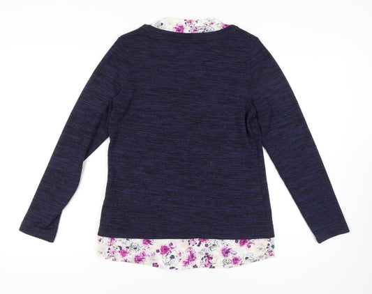 Womens UK Size 10 Marks and Spencer Blue Pullover Jumper