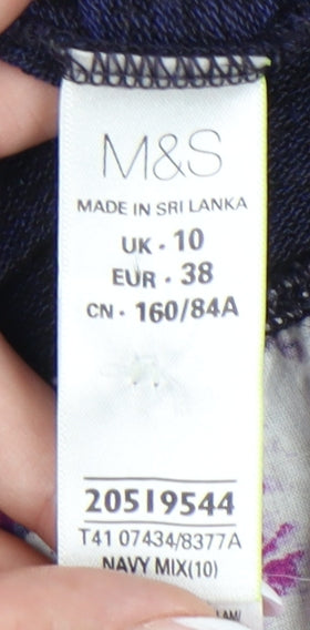 Womens UK Size 10 Marks and Spencer Blue Pullover Jumper