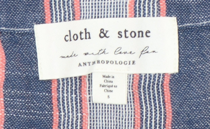 Cloth & Stone Women's Multicoloured Striped Blouse