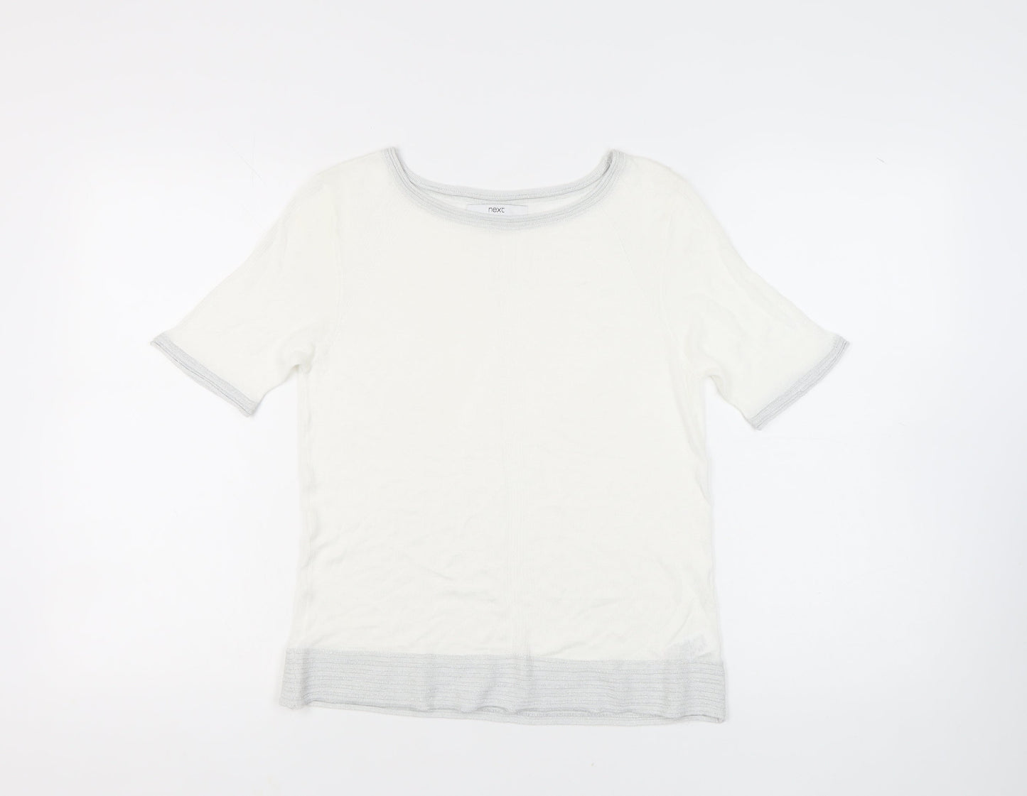 Womens UK Size 10 NEXT Ivory Pullover Jumper